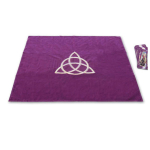 Les Tr&eacute;sors De Lily [A1474] - Tapis velours 'Wicca' violet - 80x80 cm