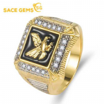 SACE GEMS Vario lydinio cirkonis Vestuvių sužadėtuvės Vyro žiedas Papuo&scaron;alai Dovana 6 auksas