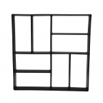 Path Maker Forma Daugkartinio naudojimo betono cemento akmens dizaino klojimo forma One Size juoda