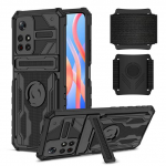 Rie&scaron;o dirželis Sportinis telefono dėklas, skirtas Xiaomi Poco M4 Pro 5g Nfc X3 Gt F3 X 3 M 4 Pocom4 smūgiams atsparus apsauginis &scaron;arvų dangtelis POCO X3 NFC rožinė