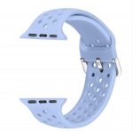 Silikoninis kvėpuojantis dirželis, skirtas Apple Watch 7 8 45 mm 41 mm 44 mm 42 mm 38 mm 40 mm, skirtas iwatch Sport Band IWatch Serie SE 8 7 6 5 4 3 2 Ultra 49 mm apyrankei 38mm 40mm 41mm violetinė