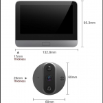 &bdquo;Smart Doorbell 720P&ldquo; vaizdo įra&scaron;as &bdquo;Wi-Fi&ldquo; vaizdo angos kamera &bdquo;Viwer&ldquo; i&scaron;manusis durų skambučio stebėjimo rinkinys naktinio matymo vaizdo įra&scaron;o &bdquo;EyeAA&ldquo;