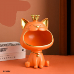 Laimingos katės statulos skulptūros stalo apdaila Miniatiūrinė figūrėlių laikymo dėžė &Scaron;iuolaikinė svetainės ra&scaron;omasis stalas namų dekoras