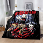 Siaubo filmo veikėjo antklodė Scream animacinių filmų antklodė Džeisono penktadienio antklodė Helovino flanelinė antklodė miegamojo svetainės sofai 150x200cm