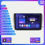 Carplay 2 Din Android 12 Car Multimedia Player Peugeot 208 2008 Series 2012-2018 Navigation GPS AutoRadio Stereo DSP BT SWC DVR kamera Bluetooth DAB S2 8Core 4G 32G