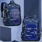 Didelė vaikų mokyklinė kuprinė mergaitėms, sulankstomi ortopediniai mokykliniai krep&scaron;iai berniukams ir mergaitėms Mochila Infantil 1-3-6 klasė small mėlyna