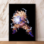 Septynių Dragon Ball figūrėlių spaudiniai ir spaudiniai auk&scaron;tos kokybės menas, skirtas svetainės sienoms dekoruoti 21cm&times;30cm NoFrame
