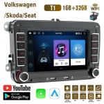 2Din Android Carplay GPS automobilinis multimedijos grotuvas, skirtas Volkswagen Golf Polo Tiguan Passat b7 b6/SEAT Leon/Skoda Octavia 2+32GB 1+32GB