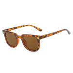 SHAUNA New Square Rivets Vyri&scaron;ki akiniai nuo saulės Fashion Gradient Shades UV400 Retro Moteri&scaron;ki Punk Leopard Akiniai nuo saulės