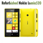 Atnaujintas Nokia Originalus Nokia Lumia 520 3G Mobilusis Telefonas su 1 SIM No charger geltona