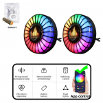 Automobilio muzikos ritmo &scaron;viesos garso valdymas ir programų valdymas RGB LED lempos oro gaiviklis USB įkraunamas balsu suaktyvinamas ritmo &scaron;viesų pikapas Atmosferos ap&scaron;vietimas