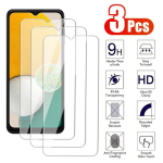 3 vnt. pilnas grūdintas stiklas Samsung Galaxy A03 A13 A23 A33 A53 A73 ekrano apsauga Galaxy M51 M52 HD apsauginė plėvelė Huawei P Smart 2019 gryna