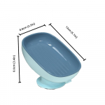 &bdquo;Super Suction Cup&ldquo; muilo indas su nutekamuoju vandeniu vonios kambario muilo laikikliui virtuvės kempinės laikiklis muilo indelis vonios reikmenys mėlyna