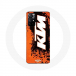 Coque pour Xiaomi Redmi Note 11s 5G KTM Logo blanc fond orange balta
