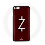 Coque pour Iphone 7 Ozark Saison 4 Logo Z Blanc Fond Rouge balta