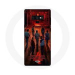 Coque pour Samsung Galaxy Note 9 Stranger Things Affiche Equipages Fan Art Saison 4