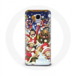Coque pour Samsung Galaxy A8 2018 One Piece Christmas Day Anime Manga