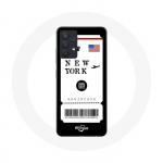 Coque pour Samsung Galaxy A13 5G Billet d'avion New York