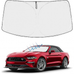 Proadsy 2024 Atnaujintas Priekinio Stiklo Saulės Skydelis Sulankstomas Saulės Skydelis Apsauga Pagal Individualų Pritaikymą Ford Mustang 2015-2023 2024 (NE SKIRTA Ford Mustang Mach-E)