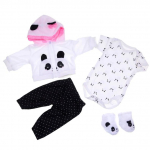 KEIUMI Puikus rožinis kostiumas, skirtas 17-18 colių Reborn Baby Doll Drabužių mar&scaron;kinėliai lėlės kostiumai vaikams Kalėdų gimtadienio dovanos suit 17-20 inch doll