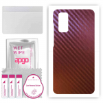 apgo skin sticker film foil vinyl for the BACK compatible with Samsung Galaxy S20 5G UW, scratch-resistant, easy to install - Carbon Chameleon CAKA5