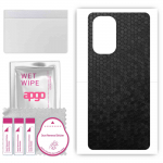 apgo Protective Skin Sticker for the back compatible with Ulefone Note 13P, Wrap Film, Foil, Vinyl - Pattern Black Honeycomb