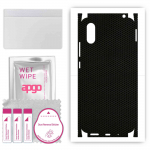 apgo Protective Skin Sticker for the back+sides compatible with Xiaomi Redmi 9A, Full Wrap Film, Foil, Vinyl - Pattern Matrix