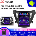 REAKOSOUND 9,7 colio HD talpinis jutiklinis ekranas Android 10.1 automobilio radijo autoradio, skirtas Hyundai Elantra 2011 2012 2013 GPS WIFI Bluetooth FM EQ garsas 9.7''-2+64