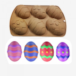 1 vnt velykinio kiau&scaron;inio pusės sferos formos silikono &scaron;okolado formelės &bdquo;pasidaryk pats&ldquo; kepimo pudingo &scaron;okoladinio pyrago formelės te&scaron;los virtuvės reikmenys ruda