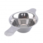 Arbatinukai Infuser filtro filtro puodeliai 1vnt Mini dviguboms rankenoms Daugkartinio naudojimo nerūdijančio plieno S