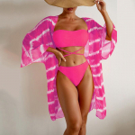 Moteri&scaron;kas bikinis Seksualus maudymosi kostiumėlis auk&scaron;tu juosmeniu Paplūdimio maudymosi kostiumėlis Moteri&scaron;kas vasaros maudymosi kostiumėlis S