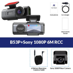 Naujas dviejų objektyvų 4K vairavimo įra&scaron;ymo įrenginys, mini kamera GPS Wifi 24 val. stovėjimo aik&scaron;telė su 1080P galinio vaizdo kamera naktinio matymo juodosios dėžės automobilio įra&scaron;ymas