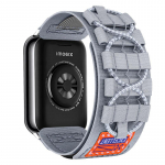 Nailoninis kilpinis dirželis, skirtas Xiaomi Mi 8 Pro/Redmi Watch 4 keičiama apyrankė, pintas sportinis diržas, vyri&scaron;kas, moteri&scaron;kas, greito atsegimo apyrankė pilka spalva