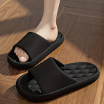 Unisex vientisos spalvos pagalvių čiuožyklos, mink&scaron;to pado namų vonios batai, lengvi ir patogūs čiuožyklos viduje 38/39