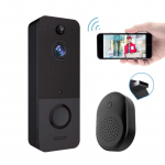 720p HD saugos buto vaizdo durų skambučio kameros tiekėjų didmeninė prekyba belaidžiu &bdquo;Wi-Fi&ldquo; vaizdo įra&scaron;u durų skambutis i&scaron;manusis vaizdo įra&scaron;as juoda