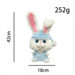 Sniego gniūžtės triu&scaron;is Slaptas augintinių gyvenimas pliu&scaron;inis žaislas 42cm