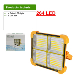 Ne&scaron;iojama saulės lempa Galinga LED &scaron;viesa Įkraunama saulės &scaron;viesa Rankena Žibintas Sodo lempa Lauko saulės žibintas A- Solar lamp gray