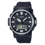 [Casio] Protrek Laikrodis [Climber Line Radio Solar Biomasės Plastikas PRW-61-1AJF Vyri&scaron;kas Juodas