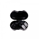 Swimming silicone earplug nose clip set, waterproof spiral earplug box, adult and child beginner swimming equipment juoda