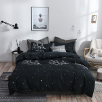 Skalbta medvilninė lova keturių dalių patalynė antklodės užvalkalas 2.2 meters four-piece set