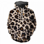 Vyri&scaron;kas rudeninis leopardų ra&scaron;to serijos 3D skaitmeninio spausdinimo užtraukiamas gobtuvas mados tendencijų džemperis vyrui L