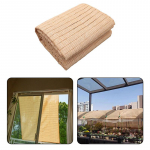 Lauko terasos &scaron;e&scaron;ėlių tinklelis HDPE smėlio spalvos tinklinis augalų stogelis Apsauga nuo saulės sodui Apsauginė markizės audinys