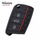 Silikono rakto dangtelis VW Polo Golf 7 Tiguan, skirtas Skoda, skirtas SEAT Ateca Leon Ibiza 2016-2019