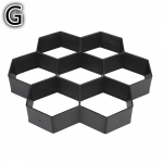 Sodininkystė 8/9 Grids Pathmate Stone Form Grindinio Betoninis žingsninis grindinio klotuvas juoda