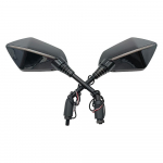 Skirtas Kawasaki NINJA Z750 Z800 Z900 Z1000 650R ER6N ER6F ER5 galinio vaizdo veidrodėlis 10 mm motociklo &scaron;oninis veidrodėlis su LED ap&scaron;vietimu