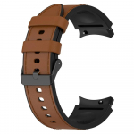 Klasikinis silikoninis + odinis dirželis Samsung Galaxy Watch 6 5 Pro 40mm 44mm apyrankė Watch6 4 Classic 47 43mm 46mm pakaitinė Correa apyrankė Galaxy Watch 6 40mm