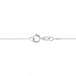 Cha&icirc;ne - L&Eacute;A & ARTHUR - Petit Mod&egrave;le - Or Blanc 375 - Longueur 30 cm - Maille For&ccedil;at