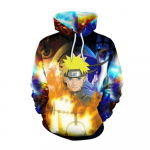 Anime Naruto Megztiniai su gobtuvu Vyri&scaron;ki megztiniai Hatake Kakashi 3D Hoodies Streetwear Unisex M