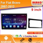 4G BT Fiat Bravo 2007-2012 m. Android automobilio multimedijos radijo grotuvas Autoradio Stereo Carplay Bluetooth Navigacija GPS 2din DVD 4 core 1GB+32GB carplay