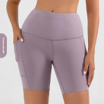 Moteri&scaron;ki greitai džiūstantys penkių ketvirčių jogos &scaron;ortai auk&scaron;tu juosmeniu S